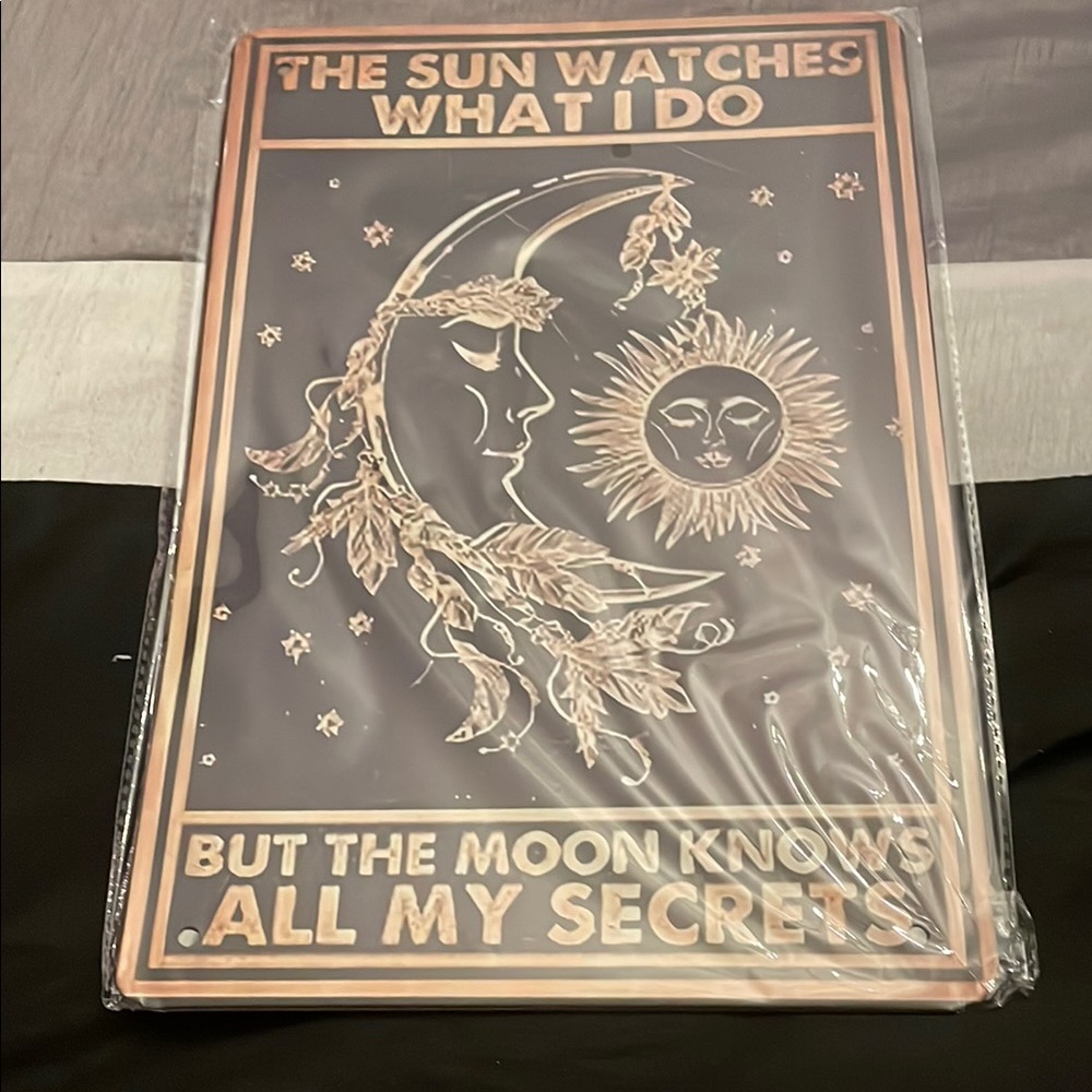 Celestial Wall Art with Sun and Moon Design
